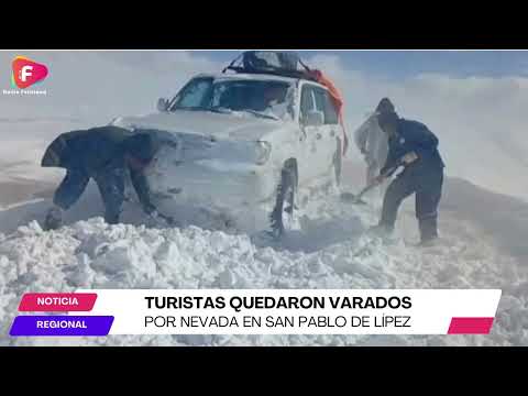 Turistas quedaron varados por nevada en San Pablo de Lípez