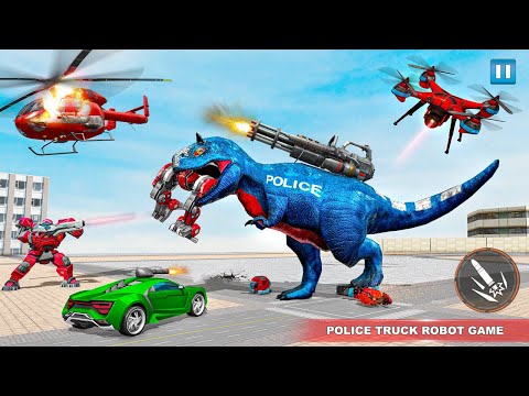 Red Optimus Prime Robot Game Transformers Police Truck Robot Game Go Jins updated#2