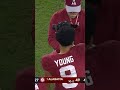 Bryce Young got emotional walking off the field in his final home game with Alabama? #shorts