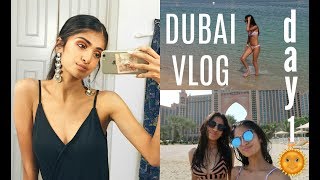 DUBAI VLOG DAY 1 🌞 ARRIVING TO ATLANTIS HOTEL IN 40 DEGREE HEAT