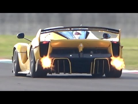 Ferrari FXX K EVO roaring at Mugello Circuit | BRUTAL V12 Engine Sound!