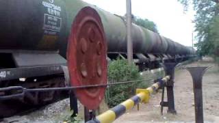 preview picture of video 'IRFCA - WDG-3A #14594 Pulling Heavy Oil Tankers'