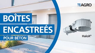 Boîtier pour béton coulé sur site HaloX®