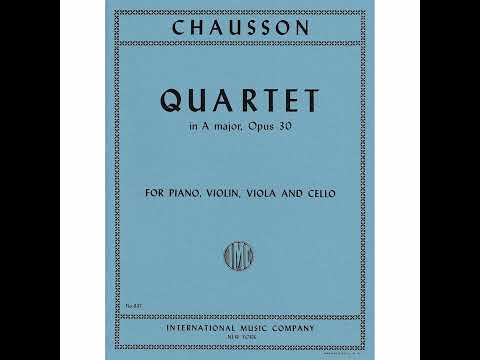 Ernest Chausson - Piano Quartet Op. 30 - Gemini Ensemble (radio broadcast, 1991)