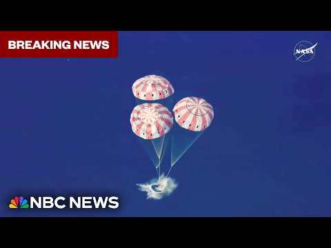 BREAKING: Artemis II splashes down in Pacific Ocean after 10-day mission