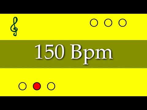 Visual Metronome - Click Track - 150 Bpm (3/4) - EasyMusic