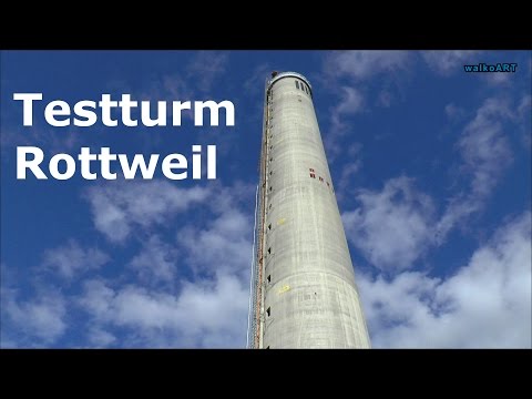 ROTTWEIL Aufzugstestturm ThyssenKrupp Elevator Tower RICHTFEST - 232m höchste Besucherplattform