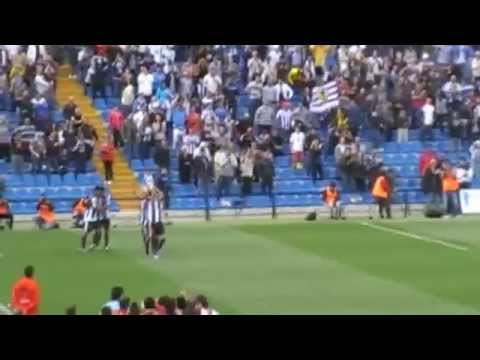 Se vio y escuchó antes y después del gol de Portillo que dio la permanencia al Hércules
