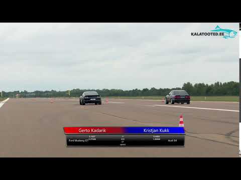 Gerto Kadarik - Ford Mustang GT vs Kristjan Kukk - Audi S4. Dragrace@KuressaareKiirendus2019
