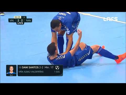 Gol Dani Santos (2-2) Viña Albali Valdepeñas - Aspil Jumpers Ribera Navarra. J2, 1Div. LNFS