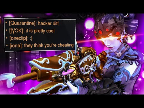 The tilted enemy thought I was CHEATING on Widowmaker - Overwatch