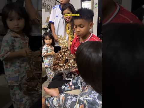 AYU RAUDHAH BUAT KEK BATIK, SAMBUT BIRTHDAY JIBREEL KE 4 TAHUN