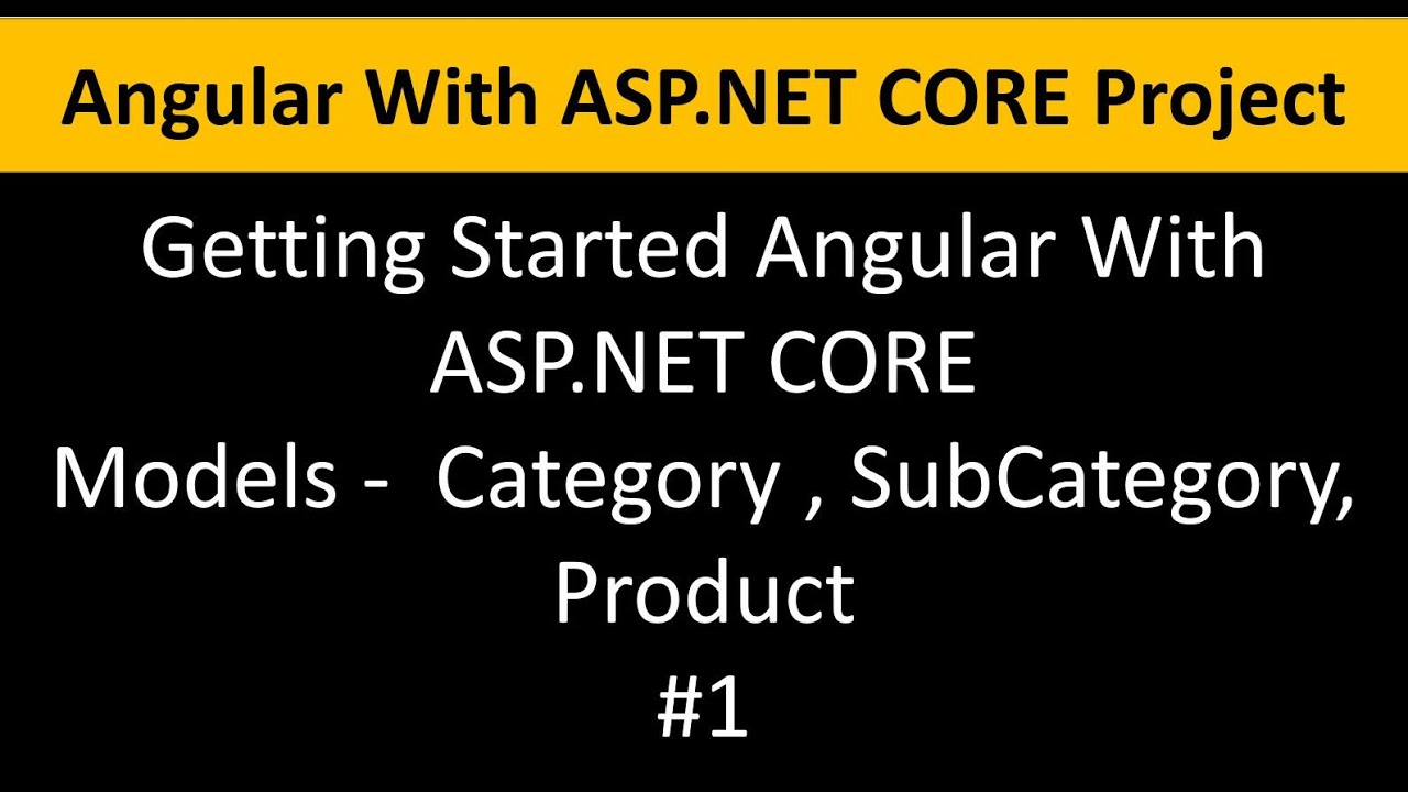 ASP.NET CORE With Angular Tutorials for Beginners Part-1 :  Ecommerce Project Start to End