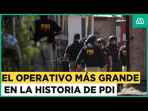 El operativo más grande de la historia de PDI: Diversas comunas y más de 120 casas allanadas