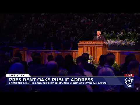 President Dallin H. Oaks delivers first public address as prophet at BYU