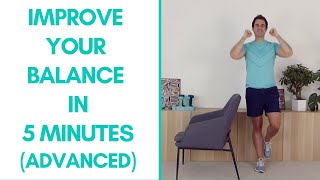 Balance Exercises For Seniors (Advanced - 5 mins) | More Life Health