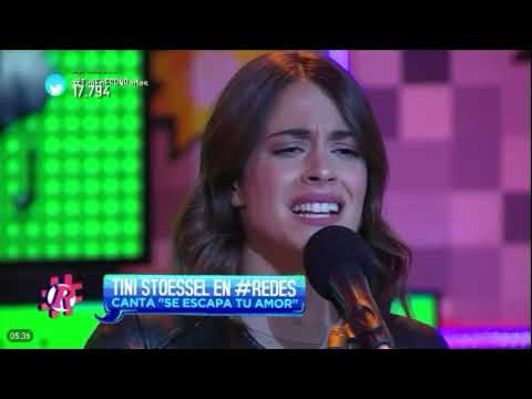 Tini Stoessel canta Se escapa tu amor en ESPN Redes
