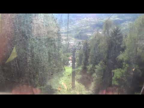 Discesa integrale funivia Doppelmayr "Taser" - Scena - Schenna (BZ) / Seilbahn