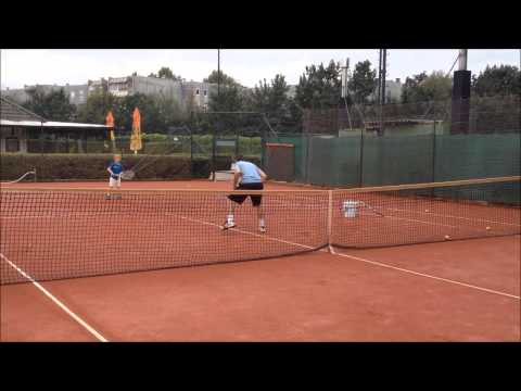 Luka Talan Lopatic tennis training - 6 years old