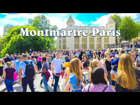 Paris walk - Montmartre, Paris -  Beautiful, Lively area of  Paris -  [4K UHD]