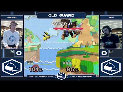 Old Guard Melee Low Tiers - Liberace (Pichu/Zelda) vs Semi (DK) - Winners Semis