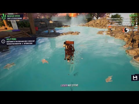 How To Rescue Steve - Don't Let Steve Drown | Goat Simulator 3