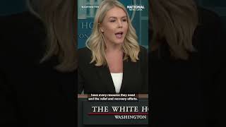 White House Press Secretary Karoline Leavitt speaks on rising death toll in Texas