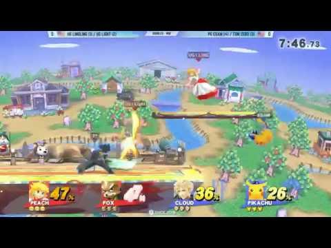Shine 2016 Smash 4 Doubles - PG | ESAM & TSM ZeRo Vs. UG | Light & UG | Ling Ling - SSB4 WQ