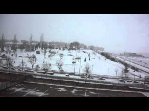 Nevando en Cuenca sábado 27 febrero 2016
