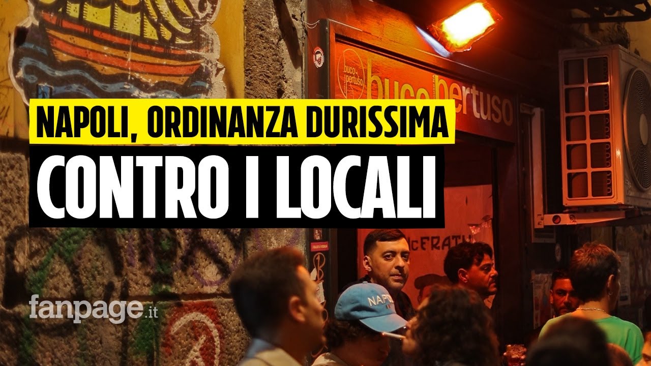 Le reazioni dei commercianti di Napoli all'ordinanza anti rumore per la movida notturna