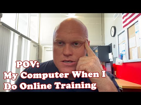 What my computer sees anytime I do online training - YouTube