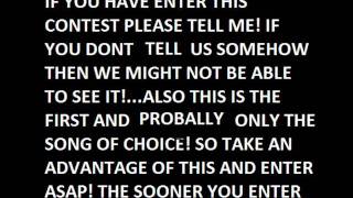 CONTEST ONE! (T-A-I-T)