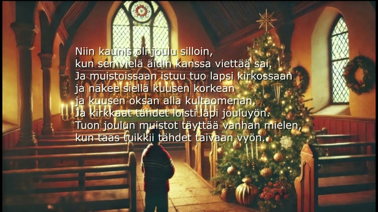 Lapsuuden joulu, yksinlaulu