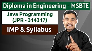 Java Programming IMP (314317 - JPR) | Semster 4 | K Scheme | MSBTE