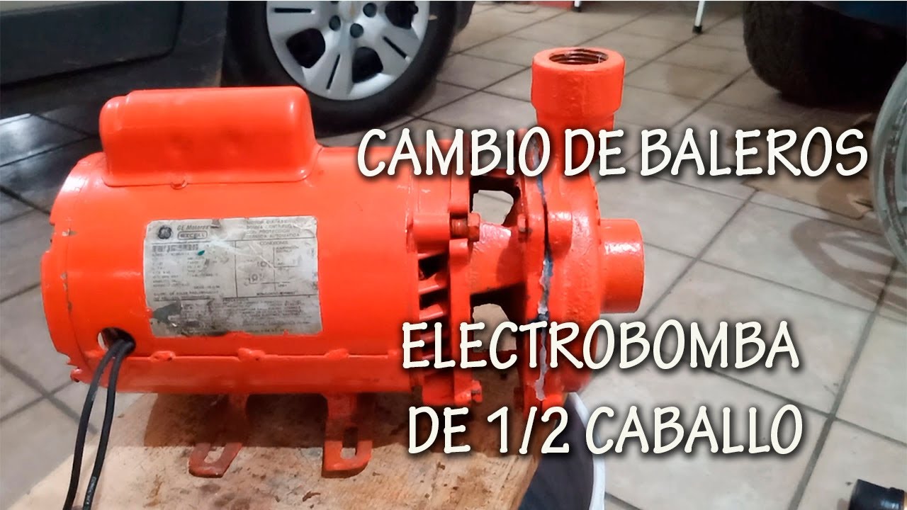 CAMBIO DE BALEROS, EN UNA BOMBA DE AGUA