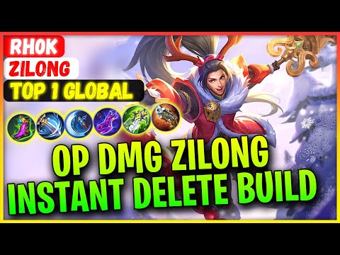 OP DMG Zilong, Instant Delete Build [ Top Global Zilong ] RH0K - Mobile Legends Gameplay And Build