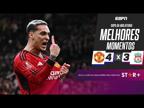 Gols e lances de Manchester United x Liverpool