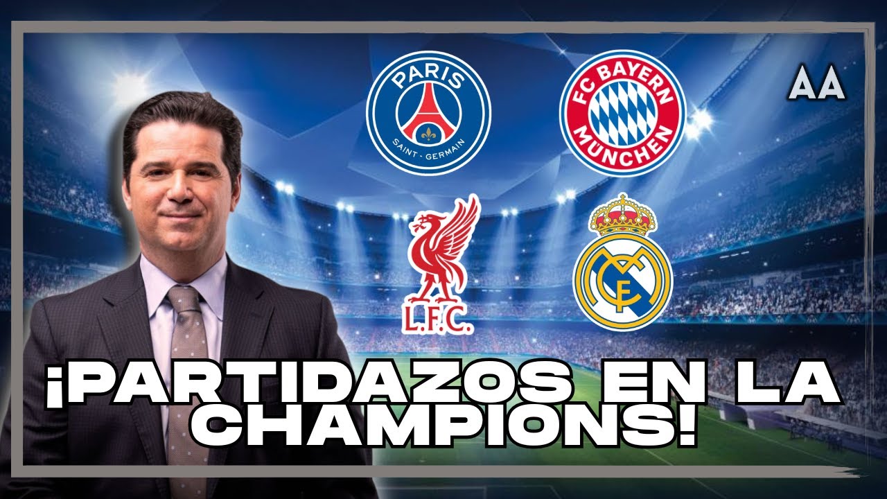 ¡PREVIA DE CHAMPIONS LEAGUE! Juegan 4 GIGANTES | Bayern visita al PSG y Real Madrid al Liverpool