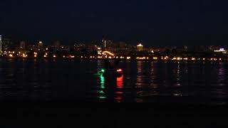 Катер Амур и ночная Самара