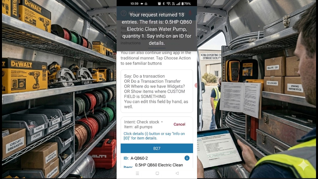 Voice Inventory Search Video