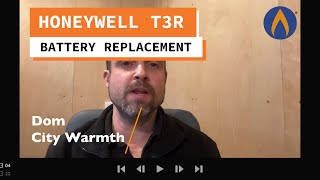 How to change the batteries in a Honeywell T3R