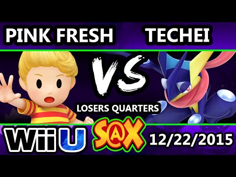 S@X 129 - Techei (Greninja) Vs. Pink Fresh (LucaS) SSB4 Losers Quarters - Smash Wii U - Smash 4