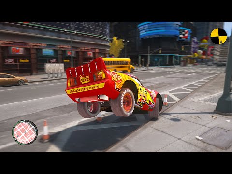 GTA 4 Crazy Lightning McQueen Ep.6