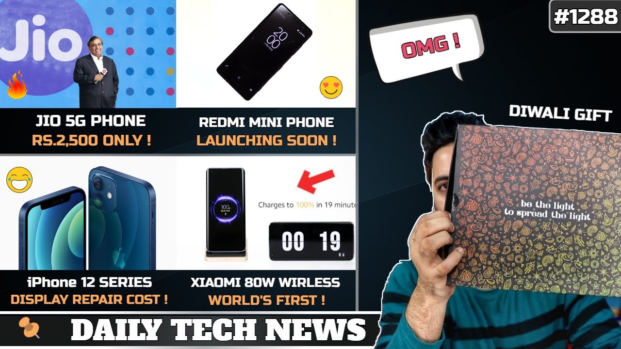 Jio 5G Phone Rs 2,500,Redmi 5" Mini Phone,Xiaomi 80W Wireless,Samsung Reward,iPhone 12 Repair Cost