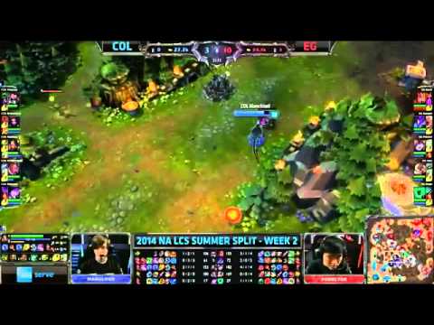 compLexity vs Evil Geniuses | COL vs EG | 2014 NA LCS Summer Split W2D1 G2 [HQ]
