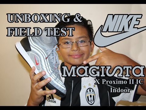Unboxing and Field test - Nike Magista X Proximo II IC Indoor shoes Grey/black/red