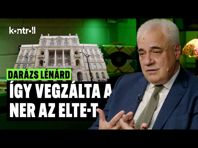 „Az egész NER-ben jellemző volt, hogy leszólnak valaki miatt” – Darázs Lénárd, az ELTE rektora