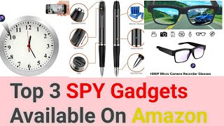 Top 3 SPY Gadgets Available On Amazon | Hidden camera | Order Now | 2021.