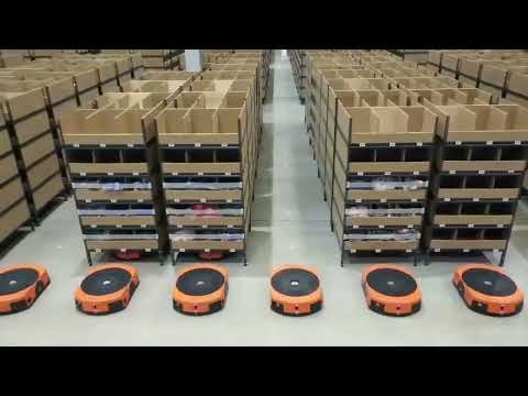 Automated guided vehicle AGV | Automated mobile robot playground for E-commerce logistics solution