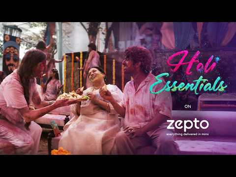 Holi essentials delivered on Zepto 💜
